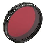 Jectse Fotga Einstellbare Infrarotfilter Praktische Integrierte Knurling -Technologie für die IR -Fotografie Kreation Geeignet für Aluminiumlegierung in Innen und Niedriglicht + Optisches Glas (52 mm)