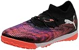 PUMA Future 8 Match TT, Unisex Fussballschuh, PUMA Black-PUMA White-Glowing RED,