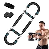 Twister Armtrainer, Power-Twister-Armtrainer, verstellbarer Brust-Expander, Unterarmstärkungs-Trainer, Armtrainingsgerät, Brusttrainingsgerät, Krafttrainingsgerät, Blau, 30-40 kg