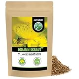 Johanniskraut Tee (250g), Geschnitten, schonend getrocknet, 100% rein und naturbelassen zur Zubereitung von Tee, Kräutertee, Johanniskrauttee