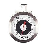 Salter 513 SSCREU16 Edelstahl Backofenthermometer - Temperatur von 50-300°C, Aufhängen Oder Auf Ofenregal Stellen, Analog Küchenthermometer, Fleischthermometer, Leicht Lesbar, 7cm Durchmesser
