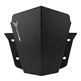 Aramox Motorrad Windschild Windschutzscheibe Verkleidungsscheibe für Motorradmodifikationen MT-09 2014-2016 Schwarz