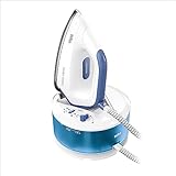 Braun CareStyle Compact IS 2143 BL Dampfbügelstation - Dampfbügeleisen mit FreeGlide 3D Bügelsohle, Vertikaldampf, 2400 Watt, Pumpendruck 6 bar, Dampfstoß 400 g/min, großer 1,5 l Wassertank, Blau