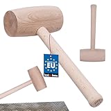 KOTARBAU® Holzhammer Durchmesser 65 mm für Schreiner Blechbearbeitung Schreiner-Knüppel Schreiner-Hammer