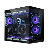 Lian Li O11 Dynamic Mini V2 PC-Gehäuse Schwarz | Kompakter ATX Midi-Tower mit Zwei-Kammer-Design, Tempered Glass und modularem Aufbau