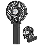efluky Handventilator, Tragbarer Mini Ventilator, Faltbarer USB-Ventilator Wiederaufladbar, Tragbarer Ventilator