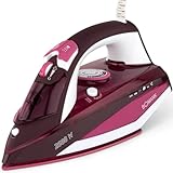 Bomann® Dampfbügeleisen mit Keramiksohle | 2600W | Bügeleisen mit Dampf | 350ml Tank | schnelle Aufheizzeit | Steam Iron mit Tropfstopp und Anti-Kalk | Bügeleisen Dampf | DB 6005 CB