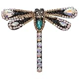 Generisch Strass Aufnäher Libelle zum Aufbügeln 83X98cm Dekorative Strass Applikation für Schuhe Kleidung und Hüte Sicherer Selbstgemacht Schmuck