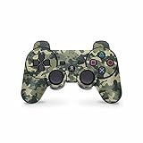 Skins4u Controller Skin Designfolie Aufkleber kompatibel mit Playstation 3 PS3 Wood Camo Crumble