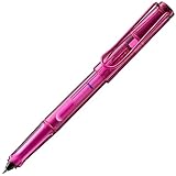 Lamy balloon Tintenroller 311- Volltransparenter Rollerball in der Farbe Pink mit markantem Griffstück und pulverbeschichtetem Metallclip - Mit Tintenrollerpatrone- Strichbreite B
