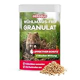 Gerobug Wühlmaus vertreiben Granulat 300 g - Wühlmaus Vertreiber Mittel um Effektiv & schnell Wühlmäuse loszuwerden - Wühlmausgift Alternative