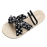 Damen-Hausschuhe, Sommer, neues Muster, modisch, fragmentierte Blumen, einfache flache Unterseite, bequem, rutschfest, groß, leicht, vielseitig, Strandsandalen, Ballerina-Hausschuhe mit rutschfesten