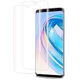 Agedate 2 Stück für Panzerglas für Samsung Galaxy S8 Schutzfolie, Fingerabdruck-ID Displayschutzfolie für Samsung S8 Schutzglas, HD-Klar Folie 9H Härte Panzer Schutz Glas für Galaxy S8 Panzerfolie