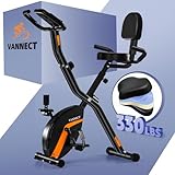 2025 Neu vannect Heimtrainer Fahrrad Klappbar, Magnetwiderstand Einstellbar, Hometrainer Fahrrad Leise & Bequem, Ergometer Heimtrainer Senioren, LCD-Monitor, Faltbare Aufbewahrung, Bis 150KG Belastbar