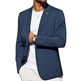 PJ PAUL JONES Blazer Herren Sakko Sportlich Regular Fit Business Freizeit Anzugjacken für Hochzeit (2XL, Navy Blau)
