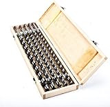 Schlangenbohrer Holzbohrer Set 460mm extra lange 5-Teilig in Holzbox Holzbohrer Balkenbohrer Spiralbohrer Bohrerset 12mm 14mm 16mm 18mm 20mm