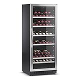 C101G Kompressor-Weinkühlschrank mit Glastür für 101 Flaschen ideal für die Wein-Präsentation in Restaurants, Bistros oder Hotels