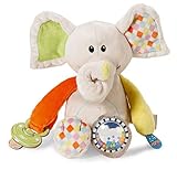 NICI Activity Schmusetier 23cm, Kuscheltier für Babys und Kleinkinder zum Kuscheln und Fördern, pastellfarben, 39704