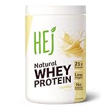 HEJ Whey Protein Pulver - Eiweißpulver für Muskelaufbau & Fitness - 21 g Eiweiß pro Portion - Als Shake oder Zutat - Vanille 900g