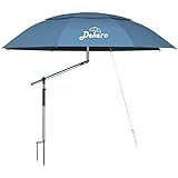 Dekero 240cm Strandschirm Windfest Stabil,UV 50 Mit Erdspieß Sonnenschirm Strand