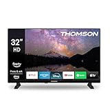 Thomson 32'' (80 cm) HD – LED Fire TV – Alexa-Sprachsteuerung, AirPlay-Unterstützung, Triple Tuner, Bluetooth, HDMI, USB-Anschlüsse, AV IN und CI+ – 32HF2S34 – 2024