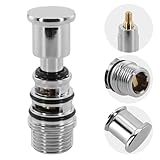 Duschumstellventil, Wasserhahn Adapter, Kupfer Wasserumsteller mit federbelastetem, Dreifacher Badewannenarmatur Umschaltventil, Für Badewanne/Dusche(A1001)