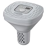 Bestway Lay-Z-SPA Xtras schwimmende Salzwasseranlage, 0,5 g/h, akkubetrieben, für Pools & Whirlpools bis 1.400 Liter, 8 Stunden Laufzeit, One-Touch-Bedienfeld, wartungsarm, hautfreundlich
