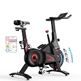 Bluearth Hometrainer Fahrrad, leise Magnetischem Widerstand, max. 150KG,Indoor Spinning Bike für Cardio-Training zu Hause，verstellbarer Widerstand & Smart-App mit Immersivem Erlebnis und Live-Kursen