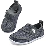JOINFREE Wasserschuhe für Jungen und Mädchen, atmungsaktive Sandalen zum Schwimmen, Pool, für drinnen und zu Hause, grau, 19/19.5 EU