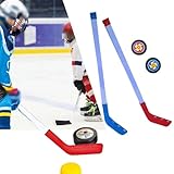 Generisch Eishockeyschläger Für Kinder | Street Hockey Set Junior | Street Hockeyschläger Und Ball | Jugend Hockey Trainingsgeräte - Hockey-Starter-Set Für Anfänger