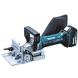 Makita DPJ180RTJ Elektrowerkzeuge Akku-Nutfräse 18 V, 2 Akkus + Ladegerät im MAKPAC, türkisschwarz, mit 2X 5,0 Ah