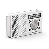 TechniSat DIGITRADIO 1 – tragbares DAB+ Radio mit Akku (DAB, UKW, Lautsprecher, Kopfhöreranschluss, Favoritenspeicher, OLED Display, klein, 1 Watt RMS), Silber