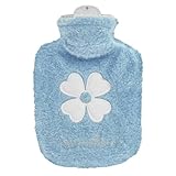 Thinp Wärmflasche mit Bezug,500ml Wärmeflaschen,Wärmflasche Klein,Tragbarer Auslaufsicher Wärmflaschen Flauschig,Waschbare Mini Wärmflasche,zur Bettflasche für Bauch Rücken Nacken Schmerzlinderung