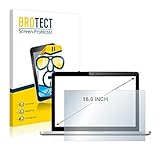 BROTECT 16' Schutzfolie für Notebooks mit 16,0 Zoll (40.6 cm) [354 x 199 mm, 16:9] - Klare Displayschutz-Folie