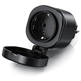 CSL - Wlan Outdoor Steckdose - 2,4 Hhz - Außenbereich - WiFi Smart Socket schaltbar - Smart LIfe Tuya Smart - kompatibel mit iOS Android Smartphone Tablet PC - Amazon Alexa Google Home