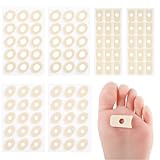 Corn Removal Pads, MYMULIKE 24Pcs Hühneraugen Pflaster, 2-Größe Entferner Hühneraugen für Füße, 12 Large Size und 12 Small Size Fußpflege Hartnäckige Hühneraugen Entfernen Fußsohle