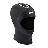 ZCCO Scuba Diving Hood 3mm/5mm Neopren Neoprenanzug Haube Langlebige Dehnbare Tauchkappe, Surfing Thermal Hood zum Schnorcheln Kajakfahren Segeln Kanufahren (MZ-3mm, L)