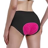 MEETWEE Damen Radunterhose, Fahrradhose Kurz Radlerhose Fahrrad Unterwäsche mit 4D Gel Gepolstert, Fahrradunterhose Atmungsaktiv Schnelltrocknend Radhose