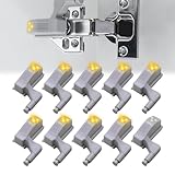 Scharnier LED Licht, 10 Stück Schrankbeleuchtung mit LED Bewegungssensor, Universal Schrank Scharnier Licht für Schrank und Kleiderschrank, LED Schrank Beleuchtung Hause Küche Wohnzimmer (Warmweiß)