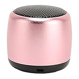 LICAEVEY Proteable Bluetooth -Lautsprecher, USB -wiederaufladbarer Außensubwoofer Bluetooth -Lautsprecher, Metall -Wireless -Lautsprecher in Mikrofon für Telefon -Tablet -PC Eingebaut (PINK)