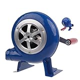 Grillzubehör, Handkurbel-Schmiedegebläse - Manuelles Grillgebläse aus Eisen für den Außenbereich, Grillventilator-Luftgebläse, Schnellfeuerstarter, tragbarer manueller Handkurbelbalg, für H