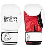 BENLEE Rocky Marciano Unisex Trælim Boxhandschuhe, White/Black/Red, 14 oz EU