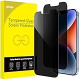 JETech Sichtschutz für iPhone 16e 2025, iPhone 14 6,1 Zoll, Anti-Spähen Privatsphäre Schutzfolie Panzer Schutz Glas Folie Displayschutz, 2 Stück