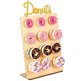 KOYILTD Wiederverwendbare 12 Löcher Donut Ständer Donut Wall für Partys, Hochzeit Donut-Ausstellung für die Dekoration des Dessert-Tisches (Medien)