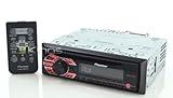 Pioneer DEH-150MP CD-Tuner, Front AUX-IN, 4x 50 Watt, Displaybeleuchtung weiß, Tastaturbeleuchtung rot, MOSFET-Verstärker, 5-Band Graphic Equalizer