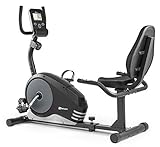 HOP SPORT® HS-040L Liegeergometer für Zuhause mit 8 verstellbaren Widerstandsstufen | Leise Liegerad Heimtrainer mit Großer Bequemer Sitz bis 120 kg Benutzergewicht