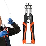 Drahtseilschneider, Hochleistungsdicke Drahtschneider Kabel Clipper | Ergonomischer Anti -Schlupf -Griff Tragbares Handwerkzeugverarbeitet Präzisionsschneidung Für Decking, Geländer, Zäune