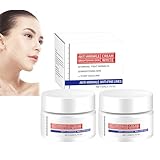 Aufhellende Creme und Sommersprossenentfernung, Creme zur Korrektur dunkler Flecken, feuchtigkeitsspendende Essenz gegen Falten, aufhellende Gesichtscreme, reduziert feine Linien und Falten (2pcs)
