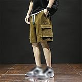 CLSDRZC Men's Summer Shorts Oversized Sports Casual Shorts Youth Loose Wide Leg Shorts Outerwear Sports Coffee Shorts