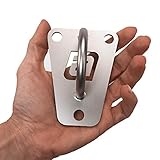 aeroSling aerobis Mount | Sling Trainer Deckenhalterung/Wandhalterung Set inkl. Schrauben und Dübel | Schlingentrainer Befestigung aus Edelstahl | Bis 200kg | Zubehör für Schlingentraining